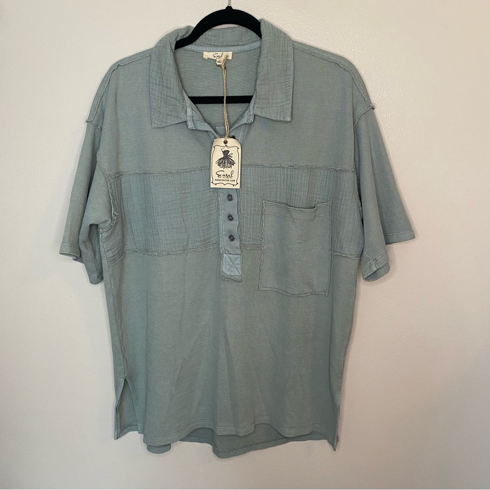 Easel Brand Boho Pocket Shirt